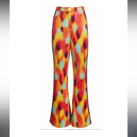 INC International Concepts Misa Hylton Scuba  Printed colored Pants NWT - Picture 1 of 14